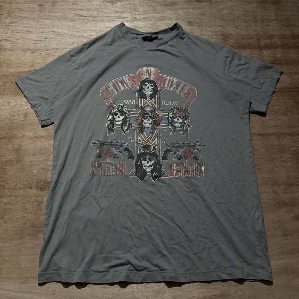 Cotton On Guns N' Roses Appetite for Destruction Graphic Band Tee Small